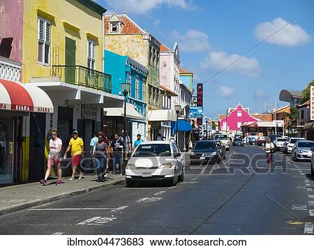 Colorful houses in Willemstad, Curacao, Lesser Antilles, Caribbean, South America View Large Photo Image Stock Image - Colorful houses in Willemstad, Curacao, Lesser Antilles, Caribbean, South America. Fotosearch