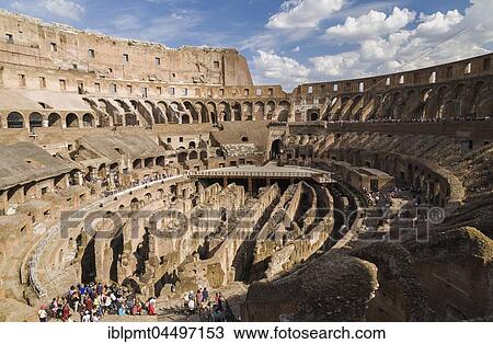 Colosseum ruins with tourists, Interior view, Rome, Italy, Europe View Large Photo Image Stock Image - Colosseum ruins with tourists, Interior view, Rome, Italy, Europe. Fotosearch