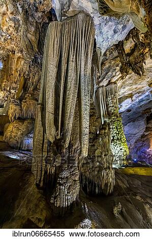 Stock Photography - Colourful Paradise cave, Unesco site, Phong Nha-Kẻ Bàng National Park, Vietnam, Asia. Fotosearch
