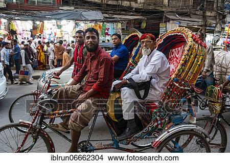 Completely with rickshaws overcrowded street in the center of Dhaka, Bangladesh, Asia View Large Photo Image Picture - Completely with rickshaws overcrowded street in the center of Dhaka, Bangladesh, Asia. Fotosearch