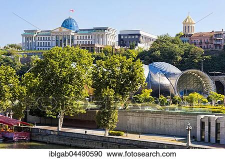 Concert Hall and Exhibition Centre, Presidential Palace, Rike Park, Tbilisi, Georgia, Asia View Large Photo Image Stock Image - Concert Hall and Exhibition Centre, Presidential Palace, Rike Park, Tbilisi, Georgia, Asia. Fotosearch