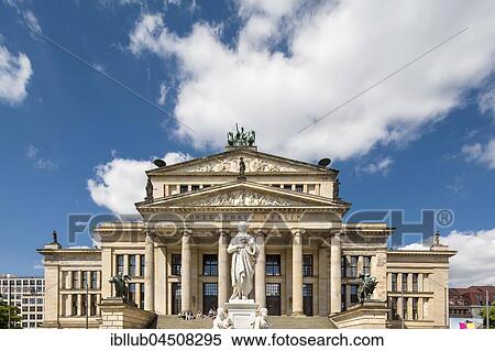 Concert hall Berlin, Schauspielhaus, Gendarmenmarkt, Berlin-Mitte, Berlin, Germany, Europe View Large Photo Image Stock Photography - Concert hall Berlin, Schauspielhaus, Gendarmenmarkt, Berlin-Mitte, Berlin, Germany, Europe. Fotosearch