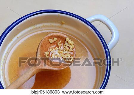 Cooking spoon with alphabet noodles and alphabet soup, pasta View Large Photo Image Stock Image - Cooking spoon with alphabet noodles and alphabet soup, pasta. Fotosearch