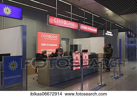 Corona test, Centogene Covid-19 test centre in the departure lounge at Düsseldorf Airport, North Rhine-Westphalia, Germany, Europe View Large Photo Image Picture - Corona test, Centogene Covid-19 test centre in the departure lounge at Düsseldorf Airport, North Rhine-Westphalia, Germany, Europe. Fotosearch