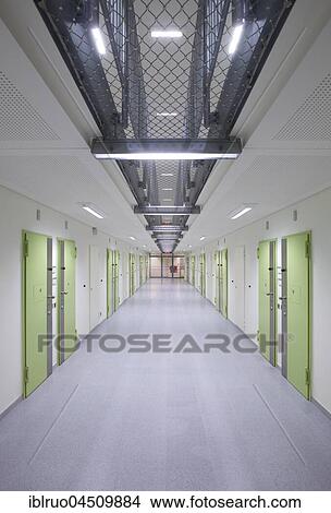 Corridor with doors, jail, Düsseldorf prison, North Rhine-Westphalia, Germany, Europe View Large Photo Image Picture - Corridor with doors, jail, Düsseldorf prison, North Rhine-Westphalia, Germany, Europe. Fotosearch