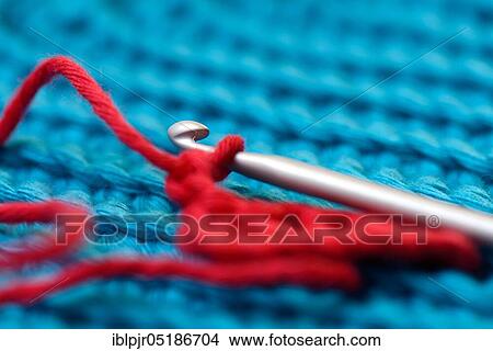 Picture - Crochet hooks with manual work. Fotosearch