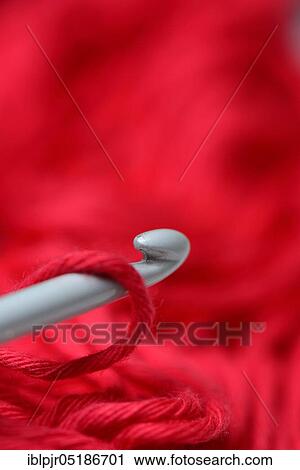 Crochet hooks with manual work View Large Photo Image Stock Image - Crochet hooks with manual work. Fotosearch