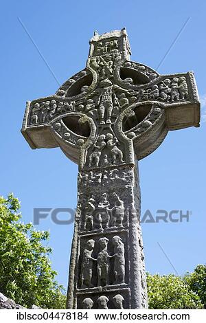 Cross of Muiredach, high cross, Celtic cross, Monasterboice, County Lough, Ireland, United Kingdom, Europe View Large Photo Image Picture - Cross of Muiredach, high cross, Celtic cross, Monasterboice, County Lough, Ireland, United Kingdom, Europe. Fotosearch