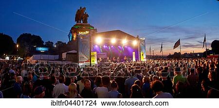 Crowd at open air concert, Koblenz Summer Festival, Rhein in Flammen, Rhine in Flames 2016, Koblenz, Rhineland-Palatinate, Germany, Europe View Large Photo Image Picture - Crowd at open air concert, Koblenz Summer Festival, Rhein in Flammen, Rhine in Flames 2016, Koblenz, Rhineland-Palatinate, Germany, Europe. Fotosearch