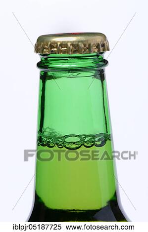 Crown cap on beer bottle View Large Photo Image Stock Photography - Crown cap on beer bottle. Fotosearch