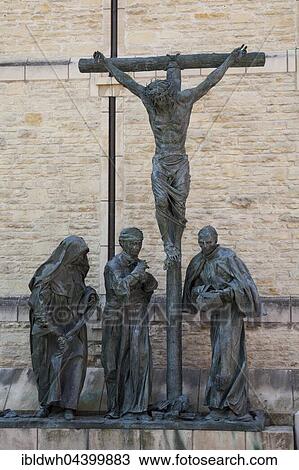 Crucifixion, sculptor Bert Gerresheim, Cathedral of St. Paul, Münster, Münsterland, North Rhine-Westphalia, Germany, Europe View Large Photo Image Stock Image - Crucifixion, sculptor Bert Gerresheim, Cathedral of St. Paul, Münster, Münsterland, North Rhine-Westphalia, Germany, Europe. Fotosearch