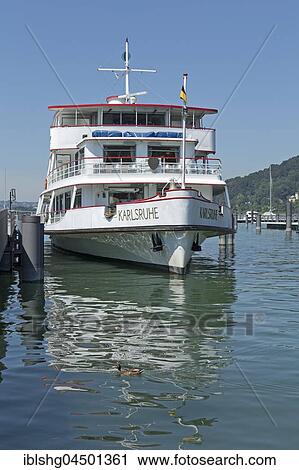 Cruise vessel in the port, Bregenz, Lake Constance, Vorarlberg, Austria, Europe View Large Photo Image Stock Image - Cruise vessel in the port, Bregenz, Lake Constance, Vorarlberg, Austria, Europe. Fotosearch