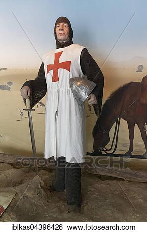 Crusader in chain mail, figure in the Abbey Museum Koksijde, Abbey Ten Duinen, Koksijde, West Flanders, Belgium, Europe View Large Photo Image Stock Photograph - Crusader in chain mail, figure in the Abbey Museum Koksijde, Abbey Ten Duinen, Koksijde, West Flanders, Belgium, Europe. Fotosearch