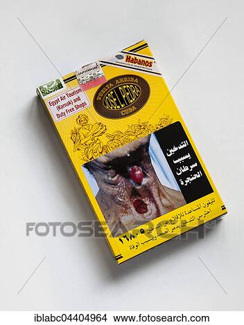 Cuban cigars in Egyptian cigar box with shocking images View Large Photo Image Picture - Cuban cigars in Egyptian cigar box with shocking images. Fotosearch