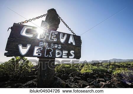 Cueva de los Verdes, sign, Lanzarote, Canary Islands, Spain, Europe View Large Photo Image Stock Photograph - Cueva de los Verdes, sign, Lanzarote, Canary Islands, Spain, Europe. Fotosearch