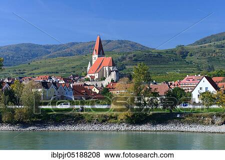 Danube, local view of Weißenkirchen in the Wachau, fortified church, Wachau, Waldviertel, Lower Austria, Austria, Europe View Large Photo Image Stock Photo - Danube, local view of Weißenkirchen in the Wachau, fortified church, Wachau, Waldviertel, Lower Austria, Austria, Europe. Fotosearch