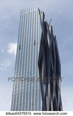 DC Tower 1, architect Dominique Perrault, Vienna Donau City, Donaustadt, Vienna, Austria, Europe View Large Photo Image Stock Photography - DC Tower 1, architect Dominique Perrault, Vienna Donau City, Donaustadt, Vienna, Austria, Europe. Fotosearch