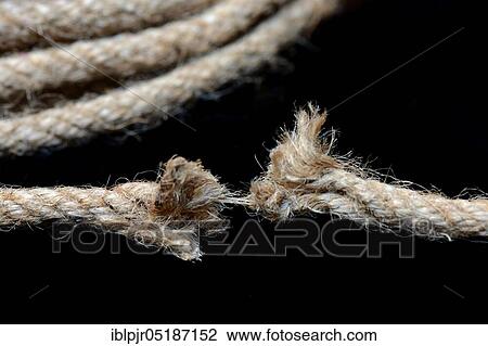Defective jute rope, on a silk thread, torn, frayed View Large Photo Image Stock Image - Defective jute rope, on a silk thread, torn, frayed. Fotosearch
