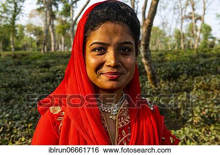 Dressed up girl posing before Tea plants on a Tea plantation in Sreemagal, Bangladesh, Asia View Large Photo Image Stock Photograph - Dressed up girl posing before Tea plants on a Tea plantation in Sreemagal, Bangladesh, Asia. Fotosearch