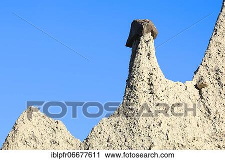 Stock Image - Earth pyramids of Euseigne, Switzerland, Europe. Fotosearch