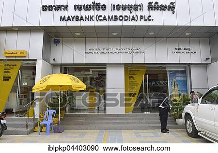 Entrance of Maybank in Phnom Penh, Cambodia, Asia View Large Photo Image Stock Image - Entrance of Maybank in Phnom Penh, Cambodia, Asia. Fotosearch