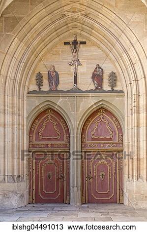 Entrance, St. George Church, Dinkelsbühl, Middle Franconia, Bavaria, Germany, Europe View Large Photo Image Stock Image - Entrance, St. George Church, Dinkelsbühl, Middle Franconia, Bavaria, Germany, Europe. Fotosearch