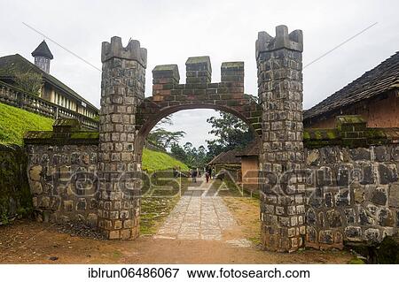Entrance to Fon´s palace, Bafut, Cameroon, Africa View Large Photo Image Stock Photo - Entrance to Fon´s palace, Bafut, Cameroon, Africa. Fotosearch