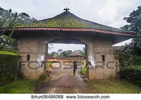 Entrance to Fon´s palace, Bafut, Cameroon, Africa View Large Photo Image Stock Photo - Entrance to Fon´s palace, Bafut, Cameroon, Africa. Fotosearch