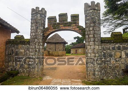 Entrance to Fon´s palace, Bafut, Cameroon, Africa View Large Photo Image Stock Photography - Entrance to Fon´s palace, Bafut, Cameroon, Africa. Fotosearch