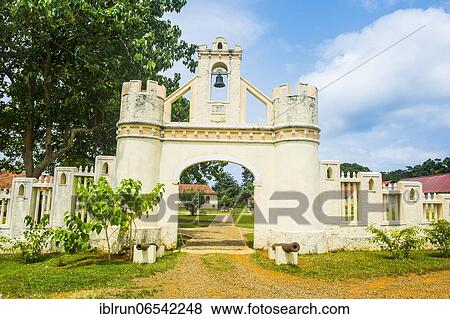 Entrance to Hotel Roca Belo Monte, former cocoa plantation, Unesco Biosphere reserve, Principe, Sao Tome and Principe, Atlantic Ocean, Africa View Large Photo Image Stock Photo - Entrance to Hotel Roca Belo Monte, former cocoa plantation, Unesco Biosphere reserve, Principe, Sao Tome and Principe, Atlantic Ocean, Africa. Fotosearch