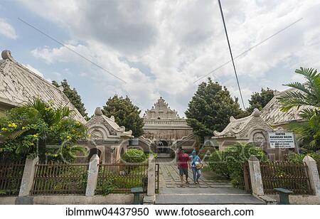 Stock Image - Entrance to the moated castle, Water Castle Taman Sari, Kraton, Daerah Istimewa Yogyakarta, Java Tengah, Indonesia, Asia. Fotosearch