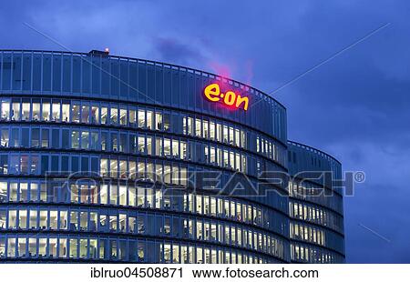 Eon, Twilight, Essen, North Rhine-Westphalia, Germany, Europe View Large Photo Image Stock Image - Eon, Twilight, Essen, North Rhine-Westphalia, Germany, Europe. Fotosearch