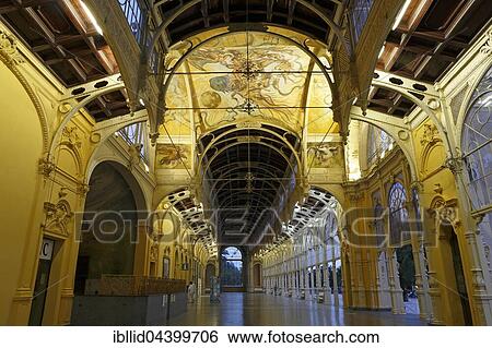 Evening mood, cast-iron construction foyer, new colonnade, Nová kolonáda, main colonnade, Marianske Lazne, Bohemia, Czech Republic, Europe View Large Photo Image Stock Photograph - Evening mood, cast-iron construction foyer, new colonnade, Nová kolonáda, main colonnade, Marianske Lazne, Bohemia, Czech Republic, Europe. Fotosearch