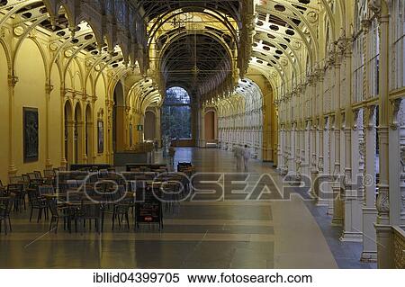 Evening mood, cast-iron construction foyer, new colonnade, Nová kolonáda, main colonnade, Marianske Lazne, Bohemia, Czech Republic, Europe View Large Photo Image Stock Photography - Evening mood, cast-iron construction foyer, new colonnade, Nová kolonáda, main colonnade, Marianske Lazne, Bohemia, Czech Republic, Europe. Fotosearch