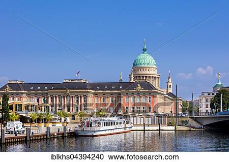 excursion boat in front of Parliament Potsdam and St. Nicholas Church, Potsdam, Brandenburg, Germany, Europe View Large Photo Image Stock Image - excursion boat in front of Parliament Potsdam and St. Nicholas Church, Potsdam, Brandenburg, Germany, Europe. Fotosearch
