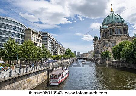 Excursion boats on the Spree with Berlin Cathedral, Museum Island, Mitte, Berlin, Germany, Europe View Large Photo Image Stock Image - Excursion boats on the Spree with Berlin Cathedral, Museum Island, Mitte, Berlin, Germany, Europe. Fotosearch