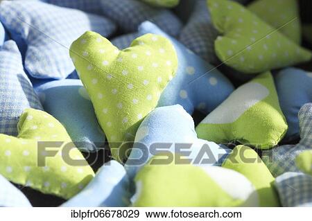 Fabric hearts, Switzerland, Europe View Large Photo Image Stock Photo - Fabric hearts, Switzerland, Europe. Fotosearch
