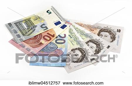 Fan with euro and pound sterling View Large Photo Image Stock Photo - Fan with euro and pound sterling. Fotosearch