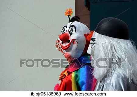 Stock Photo - Fasnächtler an der Basler Fasnacht, Fasnachtsgruppe, Basel, Switzerland, Europe. Fotosearch