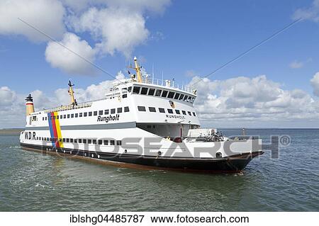 Ferry at the port of Wittdün, Amrum, North Frisia, Schleswig-Holstein, Germany, Europe View Large Photo Image Stock Photo - Ferry at the port of Wittdün, Amrum, North Frisia, Schleswig-Holstein, Germany, Europe. Fotosearch