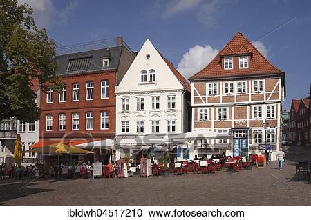 Stock Image - Fish market, Stade, Lower Saxony, Germany, Europe. Fotosearch