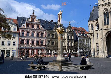 Fish market with "Haus zum breiten Herd", guildhall and town hall, Erfurt, Thuringia, Germany, Europe View Large Photo Image Stock Photograph - Fish market with "Haus zum breiten Herd", guildhall and town hall, Erfurt, Thuringia, Germany, Europe. Fotosearch