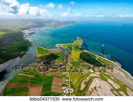 Stock Photography - Flaggy shore in the north of Ballyvaughan, County Clare, Ireland, Europe. Fotosearch