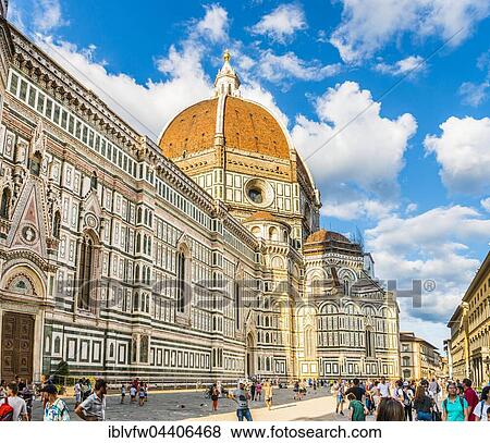 Florence Cathedral, Duomo Santa Maria del Fiore with Brunelleschi designed dome, Florence, Tuscany, Italy, Europe View Large Photo Image Stock Photo - Florence Cathedral, Duomo Santa Maria del Fiore with Brunelleschi designed dome, Florence, Tuscany, Italy, Europe. Fotosearch