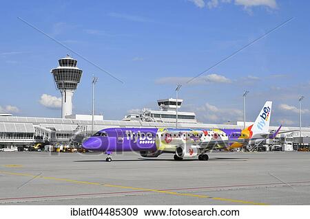 Flybe, plane on runway, Terminal 1, Munich, Upper Bavaria, Germany, Europe View Large Photo Image Stock Photo - Flybe, plane on runway, Terminal 1, Munich, Upper Bavaria, Germany, Europe. Fotosearch