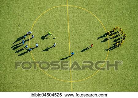 Football players at the center circle, soccer field, North Rhate-Westphalia, Germany, Europe View Large Photo Image Stock Photography - Football players at the center circle, soccer field, North Rhate-Westphalia, Germany, Europe. Fotosearch