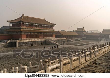 Forbidden City, Temple, Beijing, China, Asia View Large Photo Image Stock Photo - Forbidden City, Temple, Beijing, China, Asia. Fotosearch