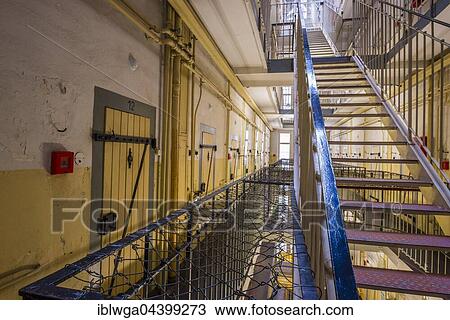 Stock Image - Former special prison Bautzen II, Stasi prison, nowadays Memorial place Bautzen, Bautzen, Saxony, Germany, Europe. Fotosearch