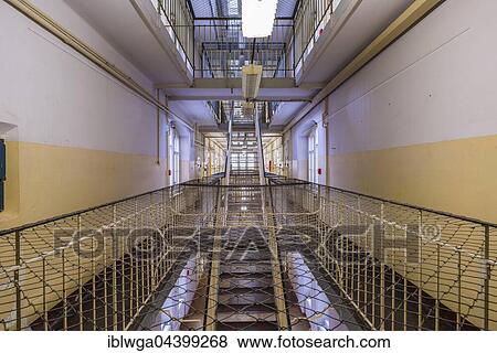 Stock Photo - Former special prison Bautzen II, Stasi prison, nowadays Memorial place Bautzen, Bautzen, Saxony, Germany, Europe. Fotosearch