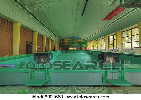 Former swimming hall, swimming pool, bath at Südpark, Lost Place, Essen, North Rhine-Westphalia, Germany, Europe View Large Photo Image Stock Photo - Former swimming hall, swimming pool, bath at Südpark, Lost Place, Essen, North Rhine-Westphalia, Germany, Europe. Fotosearch